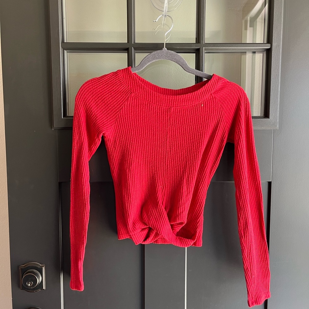 Abercrombie kids red shirt